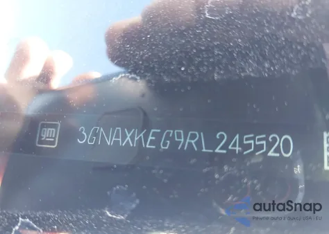 2024 Chevrolet Equinox Fwd Lt из США, поврежденный, VIN 3GNAXKEG9RL245520